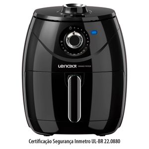 Fritadeira sem Óleo Grand Fryer Black 4l - Lenoxx