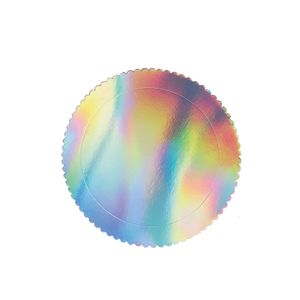 Cake Board 24cm Furta Cor - Silver Plastic