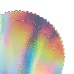 Cake Board 24cm Furta Cor - Silver Plastic