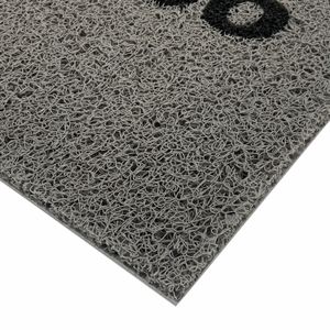 Capacho 60x40cm Bem Vindo Cinza - Euro Mats