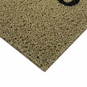 Capacho 60x40cm Bem Vindo Bege - Euro Mats