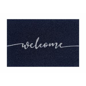 Capacho 60x40cm Welcome Azul - Euro Mats