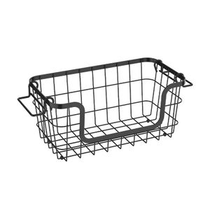 Cesto Organizador Metalla 30x16cm Preto - Yoi