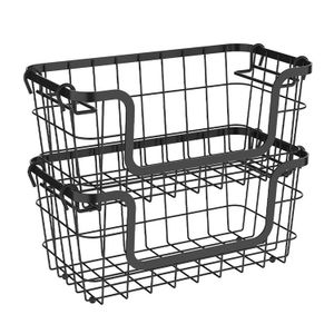 Cesto Organizador Metalla 30x16cm Preto - Yoi