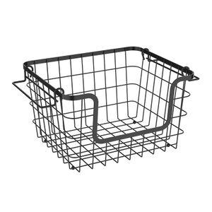 Cesto Organizador Metalla 32,4x25,9cm Preto - Yoi