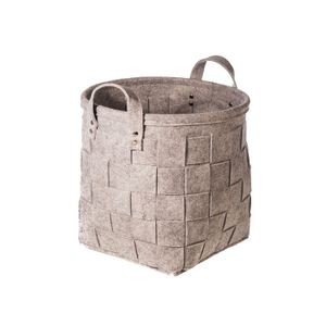 Cesto Tramado 30cm Cinza - Yoi