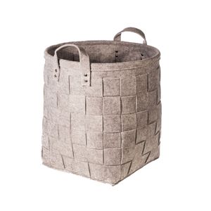 Cesto Tramado 34cm Cinza - Yoi