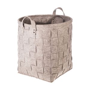 Cesto Tramado 38cm Cinza - Yoi