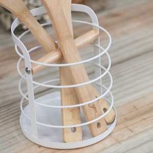 Porta Utensílios Metalla 13cm Branco - Yoi