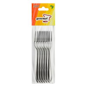 Conjunto Garfo Sobremesa Victoria Inox 6 Peças - Gourmet Mix