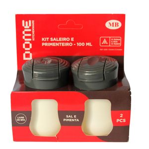 Conjunto Saleiro Pimenteiro Dome 2pçs - Plásticos Mb