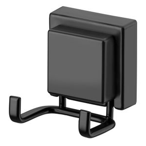 Gancho Duplo com Ventosa Preto Fosco - Future