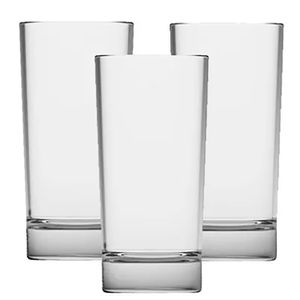 Luva Copos Glass Liso 6pçs 230mL - Plasvale