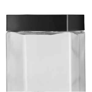 Organiza Multiuso Faces 1,2l c/ Tampa Preta - Tiba