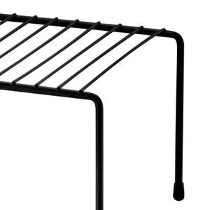 Organizador Ret 32,5x20cm Preto Fosco - Future