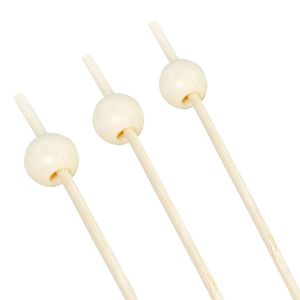 Palito para Petiscos Bolinha 12,5cm Bege - Silver Plastic