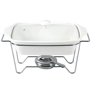Rechaud Retangular Porcelana c/ Tampa 2,8l - Full Fit