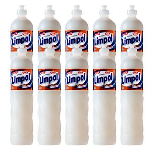 Kit Com 10 Lava-louças Limpol Líquido Coco 500mL - Bombril