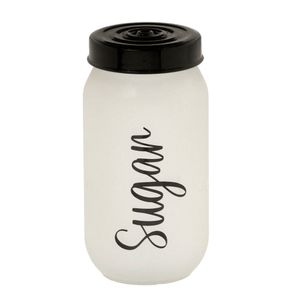 Pote Açucar 1,1l Branco Preto - Espressione