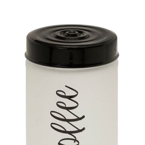 Pote de Cafe 700mL Branco e Preto - Espressione