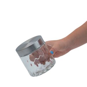 Pote Mantimentos Bolhas com Tampa Red 800mL - Mozcada