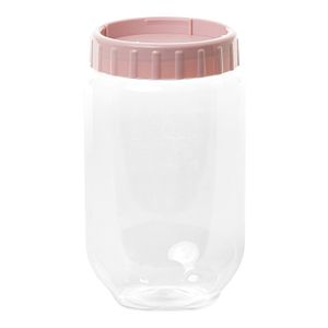 Pote Mantimentos Empilhável Red 1l Rosa - Plasvale