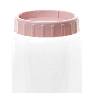 Pote Mantimentos Empilhável Red 1l Rosa - Plasvale