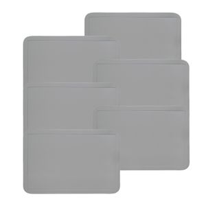Kit Com 6 Lugar Americano Color Cinza - Copa&cia