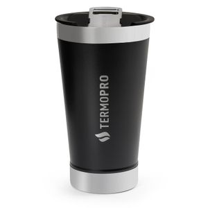Copo Térmico com Tampa Abridor 500mL Preto - Termopro