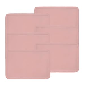Kit Com 6 Lugar Americano Color Rosa - Copa&cia