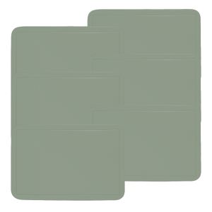 Kit Com 6 Lugar Americano Color Salvia - Copa&cia