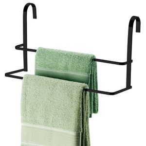 Suporte Toalha Duplo 45cm Preto Fosco - Future
