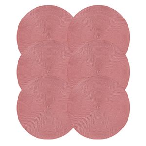 Kit Com 6 Jogo Americano Luna Terracota - Copa & Cia