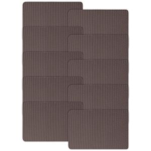 Kit Com 10 Lugar Americano Superfixo Chocolate - Copa&cia