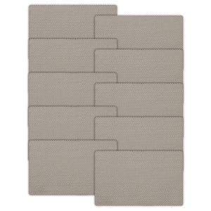 Kit Com 10 Lugar Americano Superfixo Taupe - Copa&cia