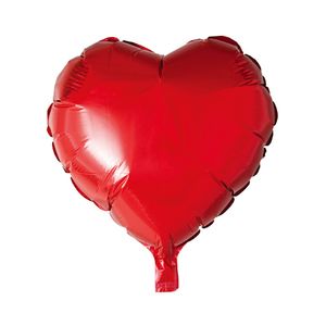 Balão Metalizado Coração 18pol Vermelho - Silver Plastic