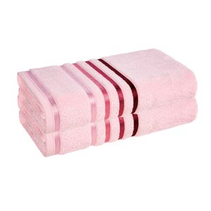 Kit Com 2 Toalhas de Banho Lumina Marshmallow Rosa - Karsten
