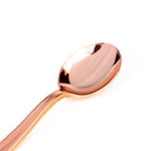 Colher Sobremesa 13cm Rose Premium Silver Plastic
