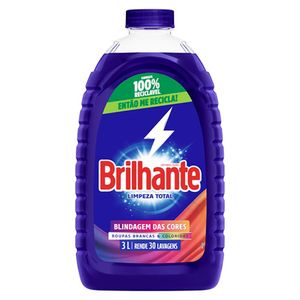 Lava Roupas Liquido Limpeza Total 3l - Brilhante