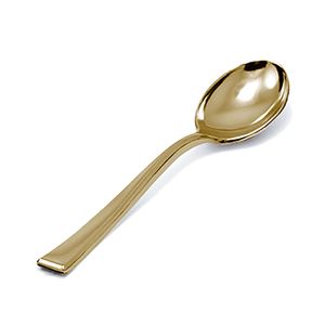 Colher para Sobremesa 13cm Gold Premium - Silver Plastic
