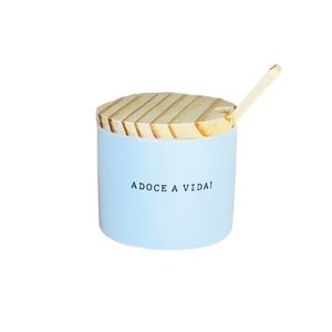 Açucareiro Receita da Felicidade 250mL - Porcelana e Cia