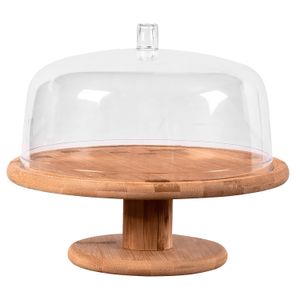 Boleira em Bambu com Pé e Cúpula Sense 27,5cm - Ou