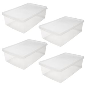Kit Com 4 Caixas Organizadoras para Sapato My Closet 11x35cm - Ordene