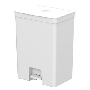 Lixeira com Pedal Trium 50l Branca - Ou