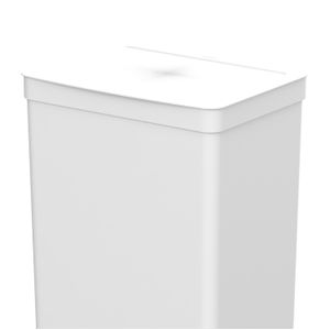 Lixeira com Pedal Trium 50l Branca - Ou