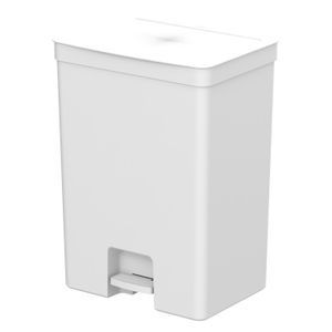 Lixeira com Pedal Trium 464l Branca - Ou