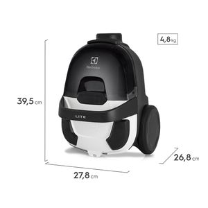 Aspirador de Pó sem Saco Electrolux 1400W Lite com Filtro HEPA Silencioso Branco (LIT31)