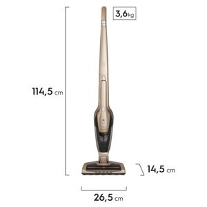 Aspirador de Pó Vertical Ergorapido 2 em 1 até 38 min Dourado (ERG26)