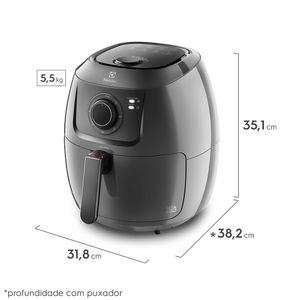Air Fryer Electrolux  5l Grafite Family Efficient 1700W por Rita Lobo (EAF50)