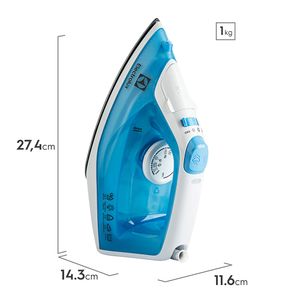 Ferro de Passar Roupa Electrolux a Vapor e a Seco Easyline com Base Antiaderente (SIE60)